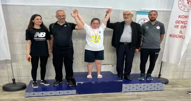 Konya Meram’da yüzmede ilk yarış, ilk zafer