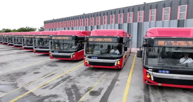 Konya’ya 10 çevreci otobüs daha filoya dahil oldu