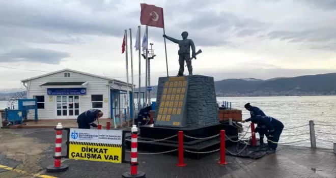 Körfez Şehitler Anıtı’nda bakım