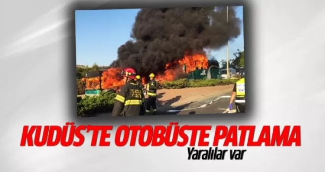 Kudüs'te bir otobüste patlama : 20 yaralı