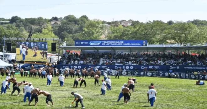 Kurtdere Er Meydanı yenilendi, yağlı güreşlere yeni soluk geldi