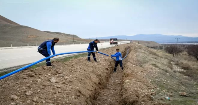 Malatya Yazıhan’da içme suyu hattı yenileniyor
