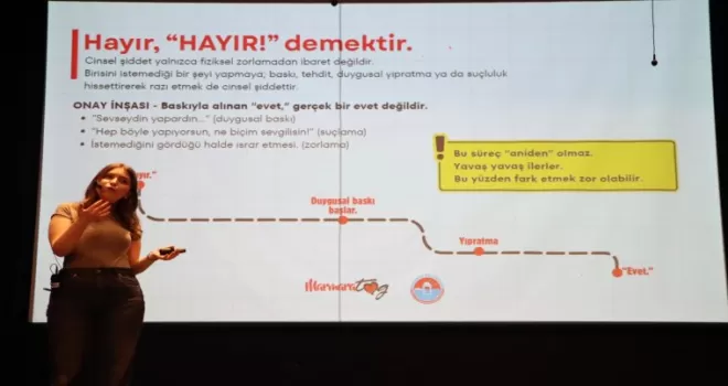 Maltepe’de gençler flört şiddetine karşı bilinçlendirildi