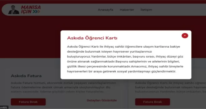 Manisa Büyükşehir’den ’askıda’ destek