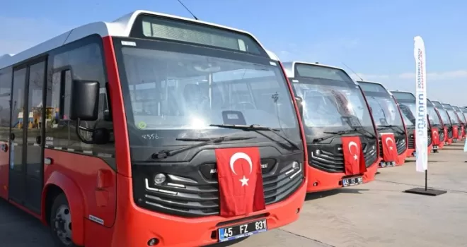 Manisa’da toplu taşımaya 12 yeni araç