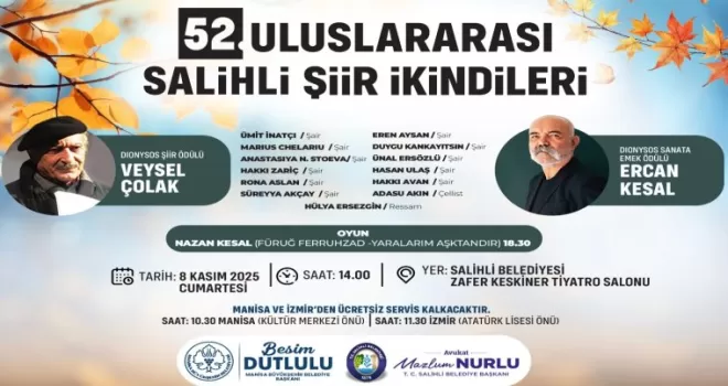 Manisa Salihli ’Şiir İkindileri’nde buluşacak