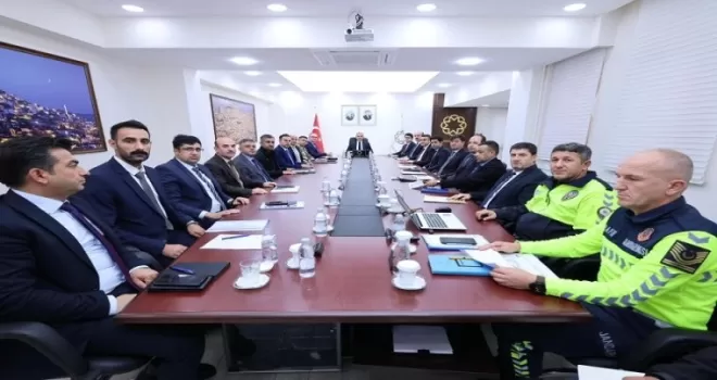 Mardin’de “Kış Mevsimi Trafik Tedbirleri“ Toplantısı