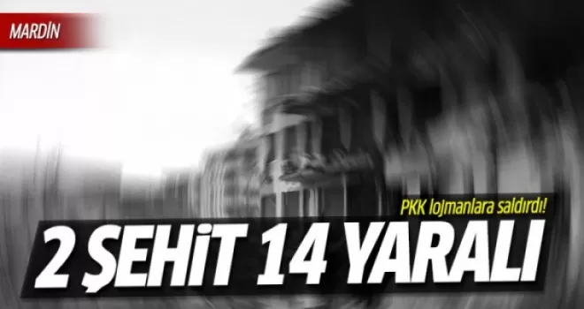 Mardin'de polis lojmanlarına saldırı: 2 şehit 14 yaralı