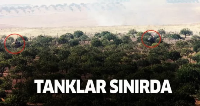 Mayınların temizlendiği bölgelere tanklar yönlendirildi