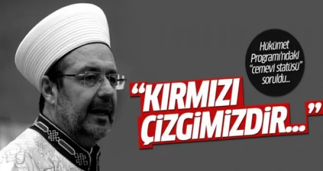Mehmet Görmez'den 'cemevi' açıklaması
