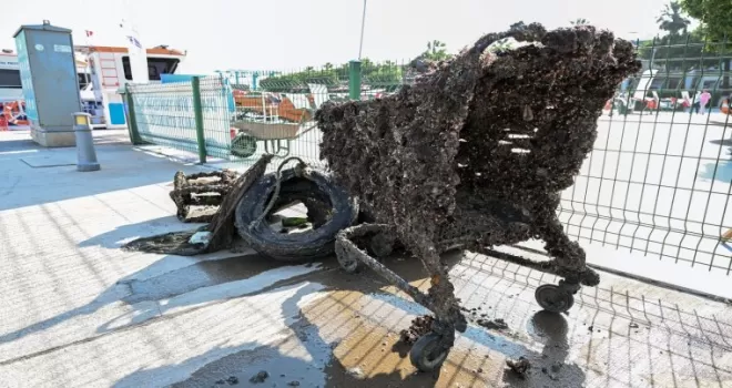 Mersin’de Dünya Çevre Haftası’nda deniz tabanı temizliği