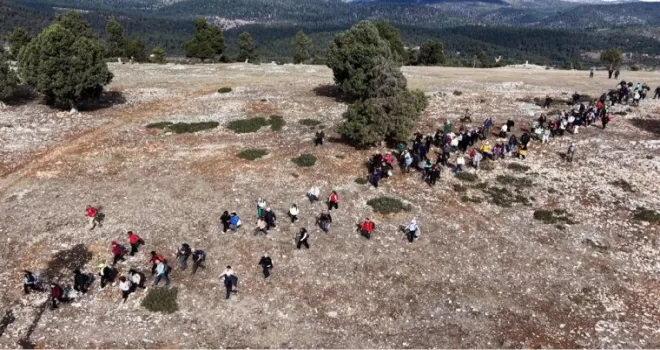 Mersin’de tarihi kilikya yolu yürüyüşüne yoğun ilgi