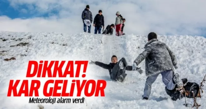 Meteoroloji alarm verdi! Kar bu gece geliyor