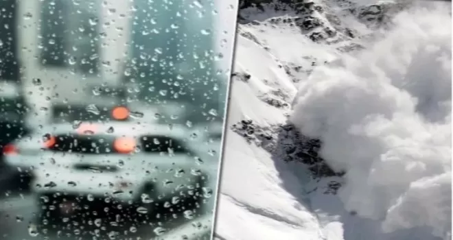 Meteoroloji’den kuvvetli yağış ve çığ uyarısı