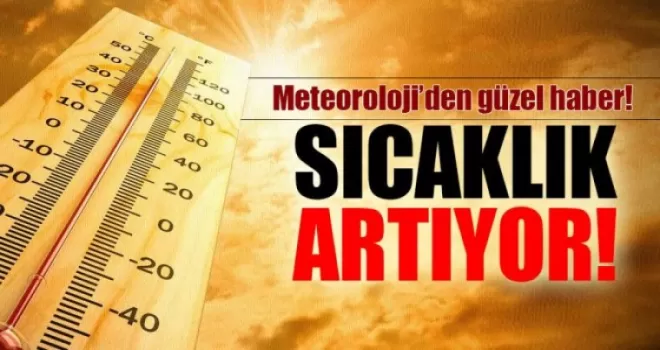 Meteoroloji müjdeyi verdi! Sıcaklıklar artıyor