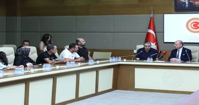 Milletvekili Bilgin TBMM’de maden işçilerinin ailelerini kabul etti