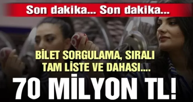 Milli Piyango 2019 yılbaşı çekilişi sonuçları!