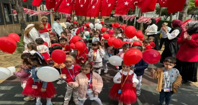 Minik yürekler 23 Nisan’ı gururla kutladı