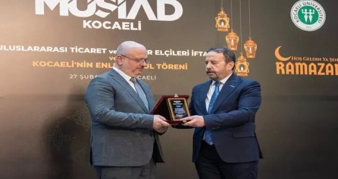 MÜSİAD Kocaeli’den ’Kocaeli’nin Enleri’ ödülü Ekaldes’e