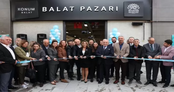 Nilüfer’in modern pazar alanı Balat’ta hizmete açıldı