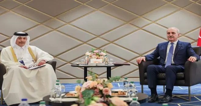 Numan Kurtulmuş, Katarlı mevkidaşı ile İstanbul’da görüştü