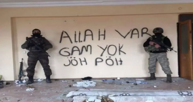 Operasyon bölgesinden: Allah var gam yok