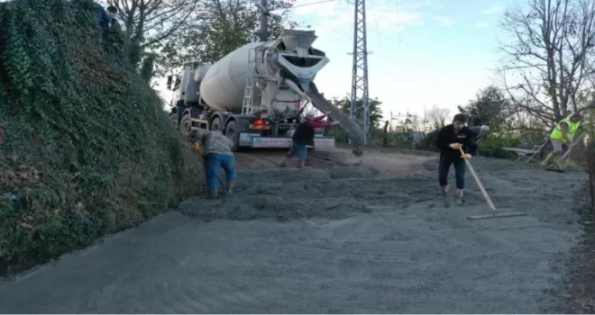 Ordu Çamaş’ta yeni yol çalışmasıyla ulaşım rahatlayacak
