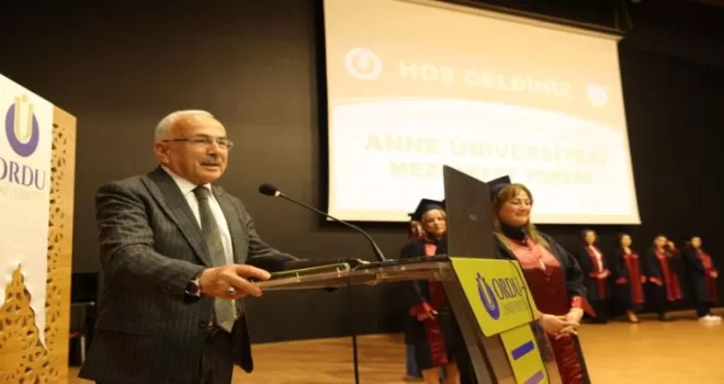 Ordu’da Anne Üniversitesi’nde ikinci dönem mezuniyet sevinci