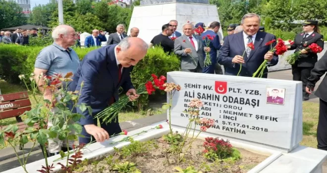 Ordu’da şehitlerimiz dualarla yad edildi
