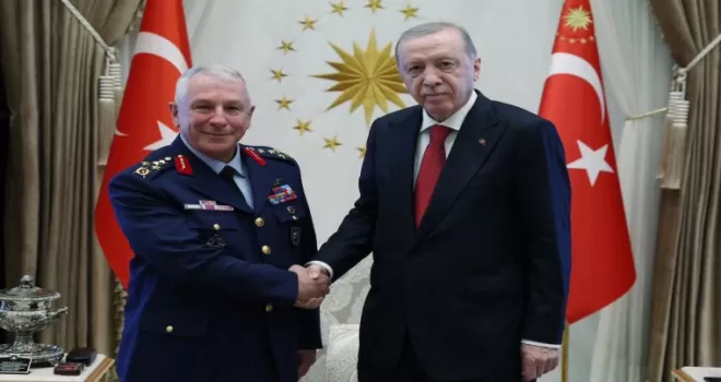 Orgeneral Kadıoğlu’ndan Cumhurbaşkanı Erdoğan’a veda ziyareti