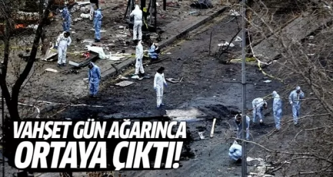 Patlamanın şiddeti gün ağarınca ortaya çıktı!