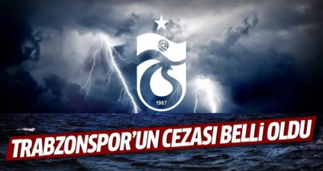 PFDK'dan Trabzonspor'a 4 maç ceza