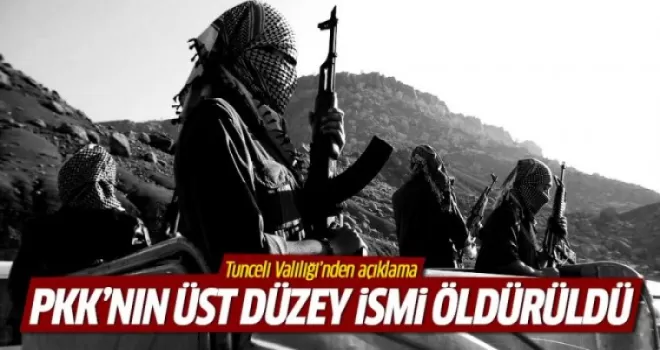 PKK'nın üst düzey ismi öldürüldü