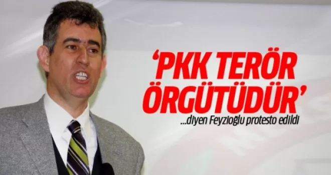 'PKK terör örgütüdür!' diye Feyzioğlu'na protesto!