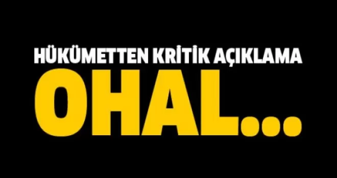 Referandum'un ardından flaş OHAL kararı
