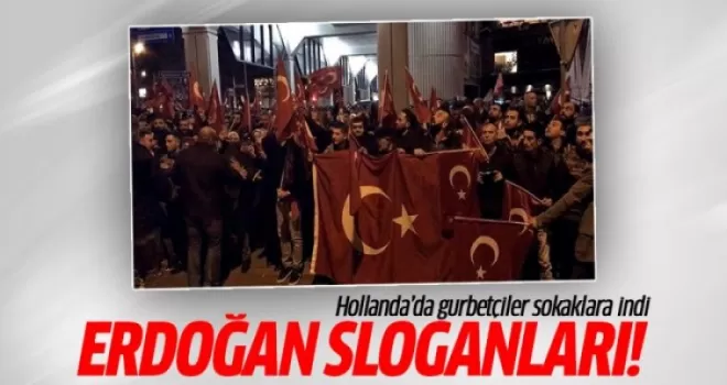 Rotterdam'da gurbetçiler sokaklara indi