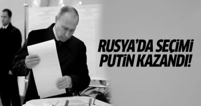 Rusya'da seçimi Putin kazandı