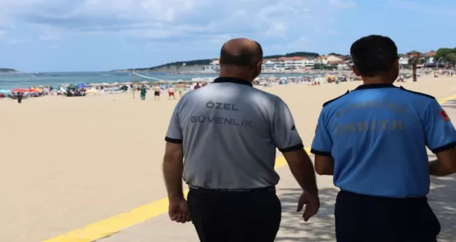 Sahillerde huzur ve düzen için zabıta ekipleri görevde