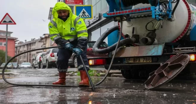 Sakarya’da yoğun yağışa hızlı müdahale
