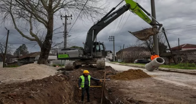 Sakarya Karakamış’a 3 bin 500 metrelik yağmursuyu hattı