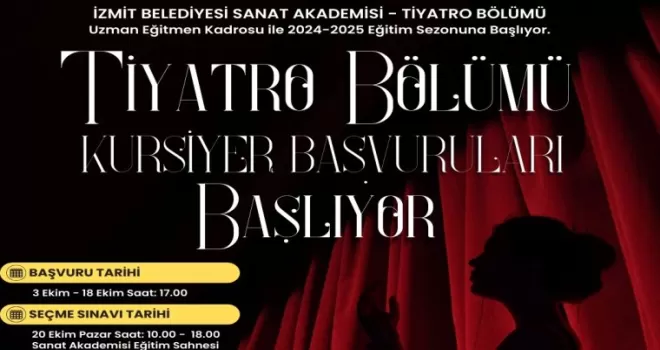 Sanat Akademisi Tiyatro Bölümü yeni dönem başvuruları başladı!