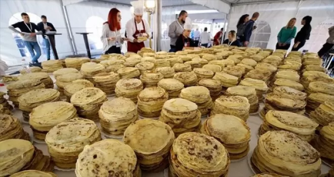 Saraybosna'da krepli Guinness rekoru