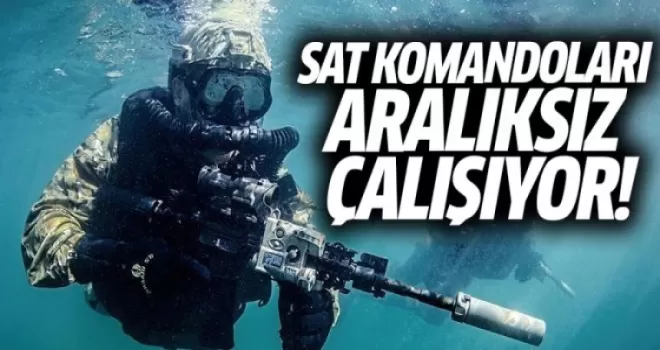 SAT komandoları aralıksız çalışıyor