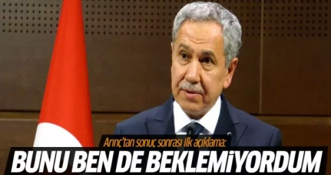 Seçim sonuçları sonrası Arınç'tan açıklamalar