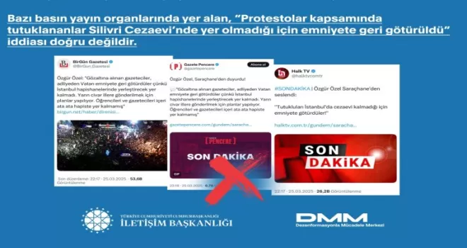 Silivri’de tutuklulara yer kalmadığı iddialarına İletişim’den yanıt