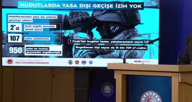 Sınır güvenliği ve terörle mücadeleye devam.. Yasa dışı geçişe izin yok!
