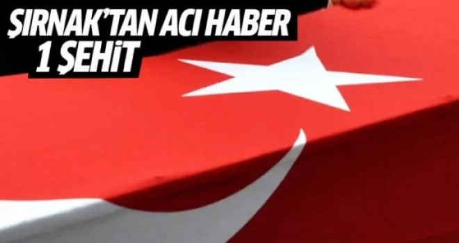Şırnak'ta 1 polis şehit oldu