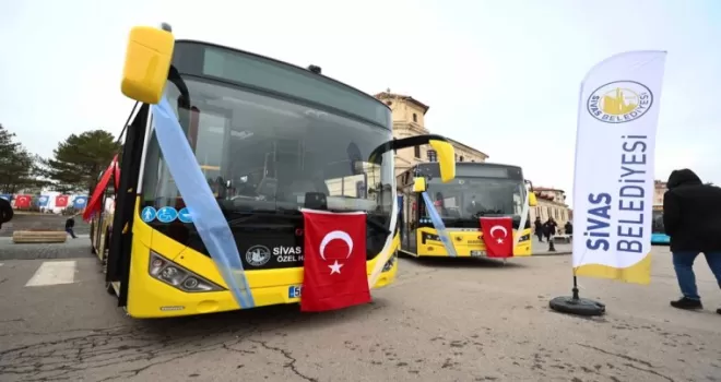 Sivas’ta ulaşım filosu güçleniyor