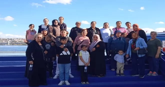 Somalı kadınlar İzmir’de körfez turuna çıktı