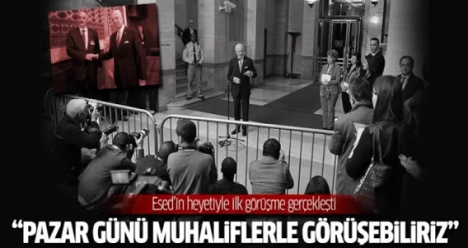 Staffan de Mistura: Pazar günü muhaliflerle görüşebiliriz